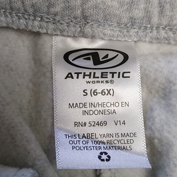 NWOT Grey Joggers Size Small (6/6x) Athletic Works - Picture 4 of 5